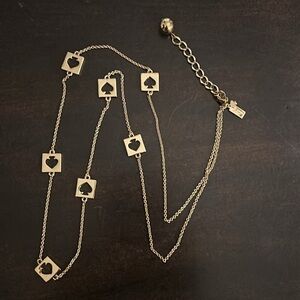 Kate Spade ♠️ necklace. In gold tone. Great details! Excellent condition!